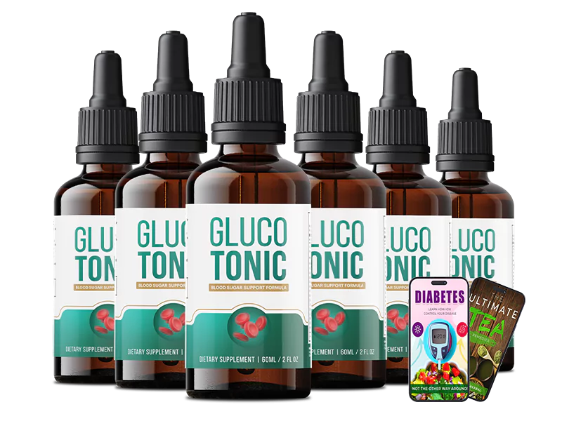 gluco tonic bottles